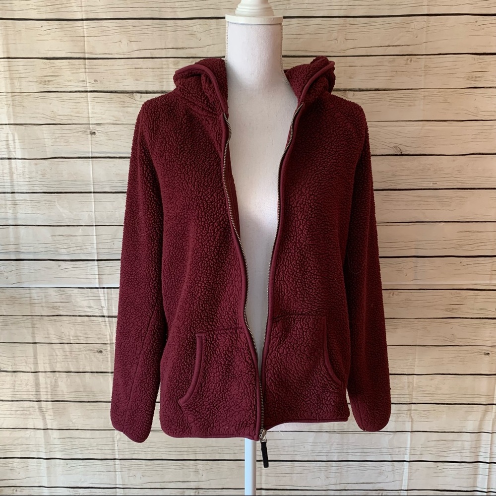 American Eagle Outfitters Hooded Sherpa Bomber